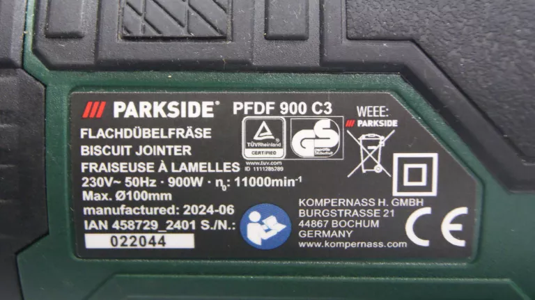 FREZARKA KRAWĘDZIOWA LAMELOWNICA PARKSIDE PFDF 900 C3