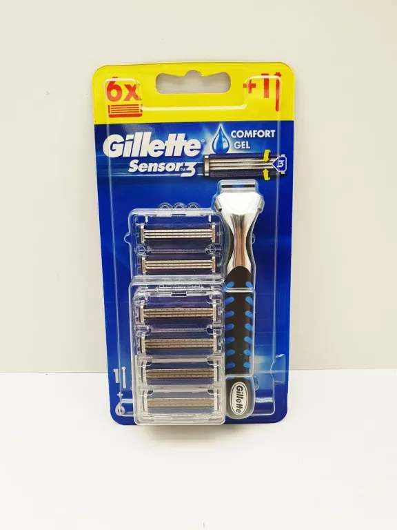 MASZYNKA DO GOLENIA GILLETTE SENSOR 3 RĄCZKA + 6 WKŁADÓW