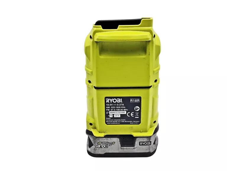 RADIO BUDOWLANE RYOBI R18R-0 + AKU 4AH + ŁADOWARKA