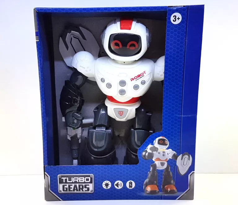 ROBOT TURBO GEARS NA BATERIE ZABAWKA INTERAKTYWNA