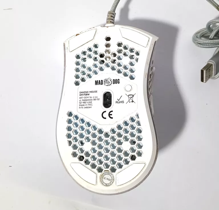 MYSZ GAMINGOWA MAD DOG GM750W BIAŁA