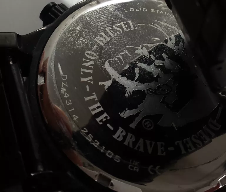 DIESEL DZ4314 ZEGAREK, 48MM, CIEMNOSZARY