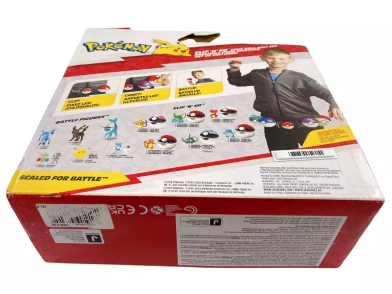 POKEMON CLIP N GO PAS PIKACHU SERIA 14, FIGURKA PLUS 2 X POKEBALL