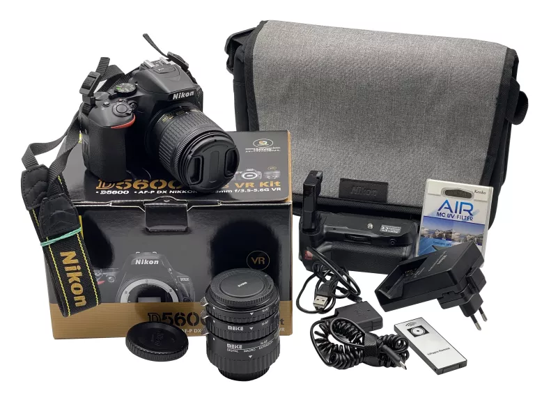 APARAT NIKON D5600 + OBIEKTYW NIKOR VR 18-55MM ZESTAW! PRZEBIEG 15K!