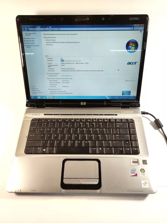 LAPTOP HP PAVILION DV6000 ŁADOWARKA