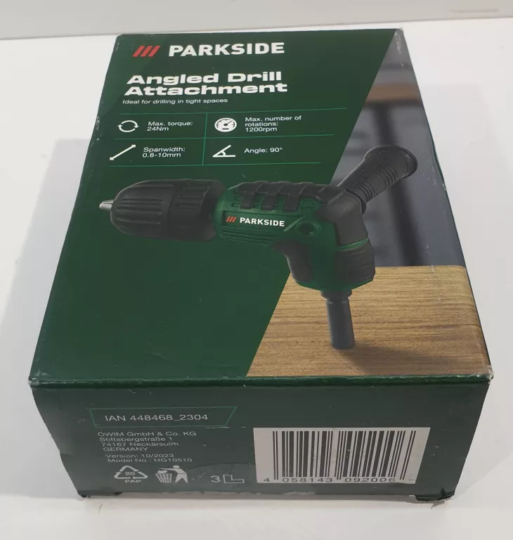 PARKSIDE NASADKA KĄTOWA DO WIERTARKI PBMS 5 PRZYSTAWKA 90° DO WIERCENIA