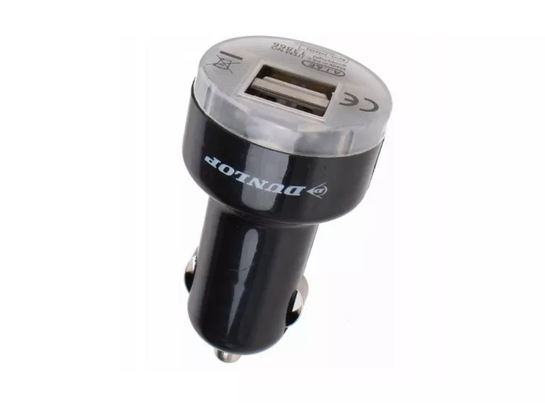 DUNLOP ŁADOWARKA SAMOCHODOWA DUAL USB 12/24V