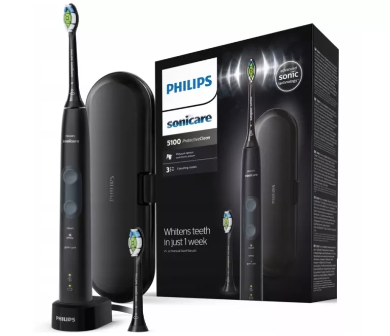 PHILIPS SONICARE PROTECTIVECLEAN 5100 SZCZOTECZKA SONICZNA CZARNA HX6850/4