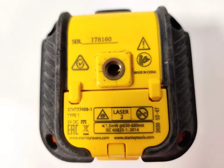 STANLEY CUBIX POZIOMICA LASEROWA LASER 12M +STATYW