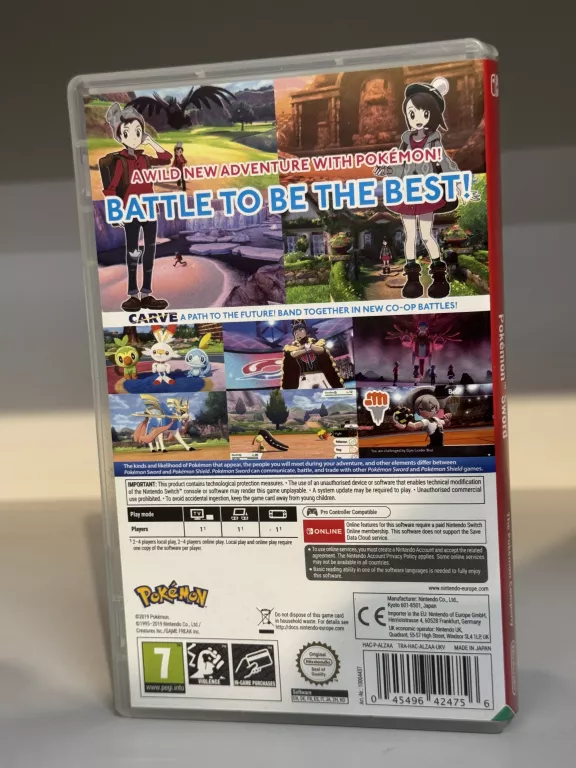 GRA NINTENDO SWITCH / POKEMON SWORD / PUDEŁKO