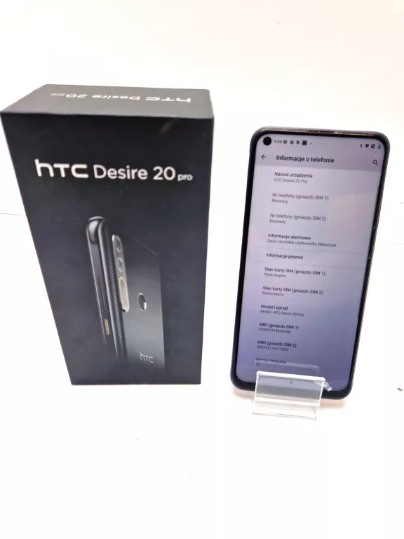 SMARTFON HTC DESIRE 20 PRO 6 GB / 128 GB 4G (LTE) CZARNY