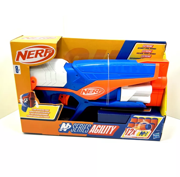 NERF N SERIES AGILITY WYRZUTNIA Z OBROTOWYM MAGAZYNKIEM 12 STRZAŁEK