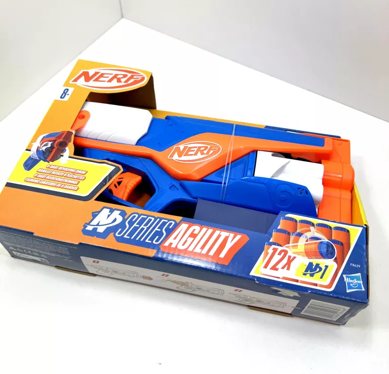 NERF N SERIES AGILITY WYRZUTNIA Z OBROTOWYM MAGAZYNKIEM 12 STRZAŁEK