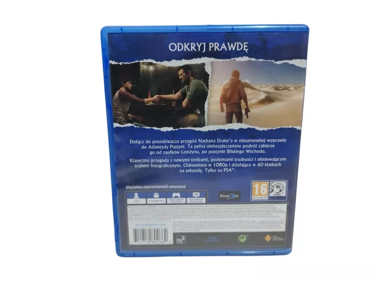 UNCHARTED 3 OSZUSTWO DRAKE'A REMASTERED PS4