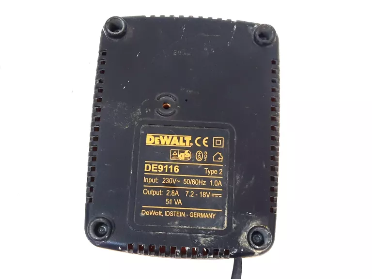 ORYGINALNA ŁADOWARKA DEWALT DE9116 TYPE 2 7.2-18V 2,8A 230V