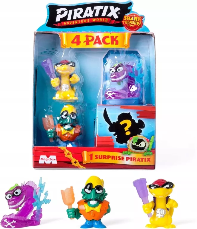 MAGICBOX - PIRATIX SERIA 2 - SHARK TREASURE - 4-PACK - ZESTAW 4 FIGUREK 84