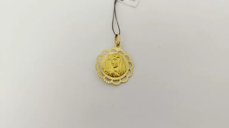 ZŁOTY MEDALIK MARYJKA JEZUS 585 1,76G