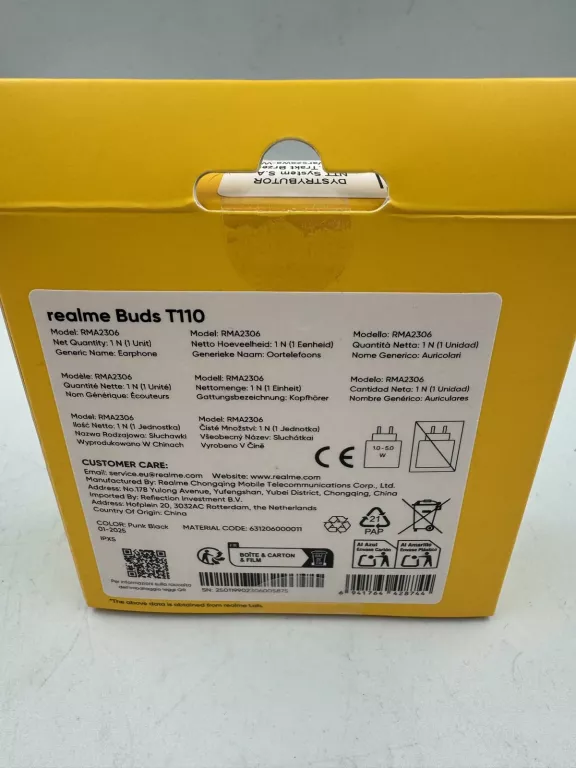 SŁUCHAWKI BEZPRZEWODOWE DOUSZNE REALME BUDS T110