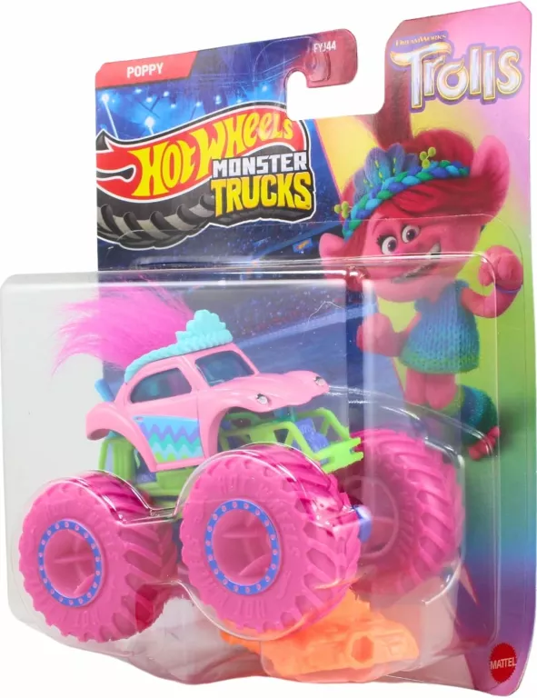 HOT WHEELS - MONSTER TRUCK - POPPY TROLLS - FYJ44 3+