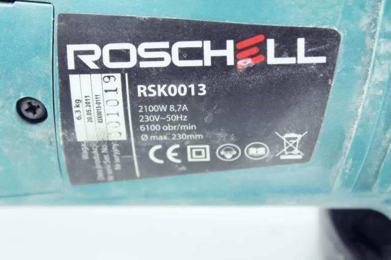 SZLIFIERKA ROSCHELL RSK 0013 2100W 230MM