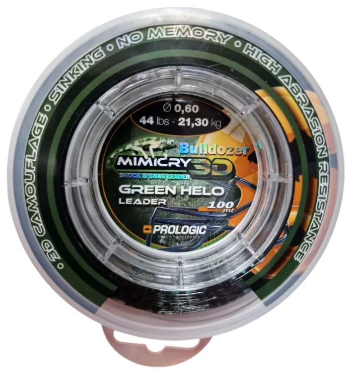 PROLOGIC ŻYŁKA STRZAŁOWA MIMICRY LEADER BULLDOZER GREEN 100M 0,60MM