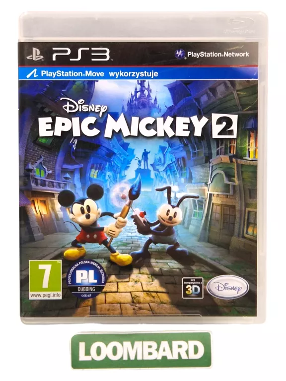 GRA PS3 EPIC MICKEY 2 THE POWER OF TWO SIŁA DWÓCH DUBBING PL
