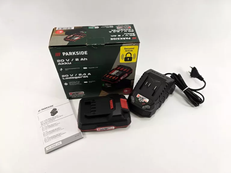 PARKSIDE AKUMULATOR LITOWO-JONOWY 2 AH, 20 V Z ŁADOWARKĄ 65 W