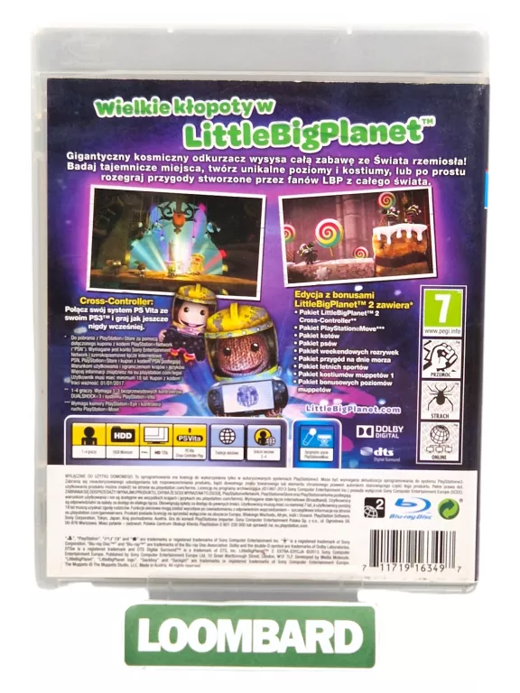 GRA PS3 LITTLE BIG PLANET 2 EXTRA EDYCJA DUBBING PL