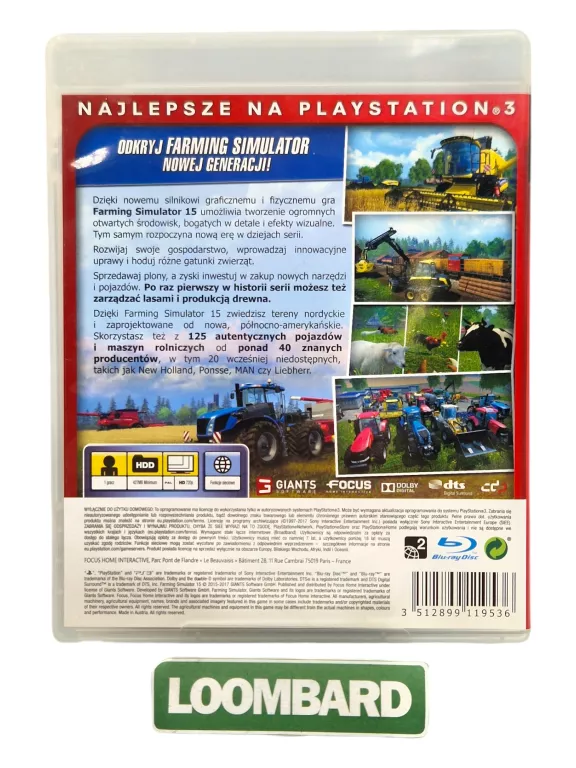 GRA PS3 FARMING SIMULATOR 15 NAPISY PL