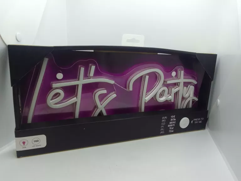 NEON LED LETS PARTY