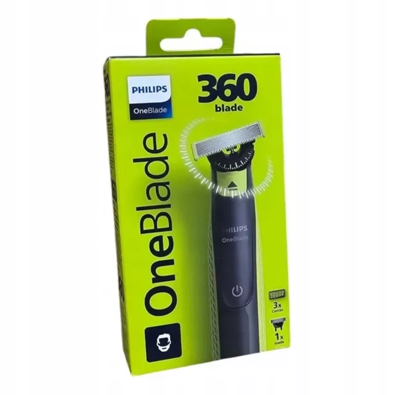 GOLARKA MASZYNKA TRYMER PHILIPS ONE BLADE 360 QP2724/23 3 NASADKI