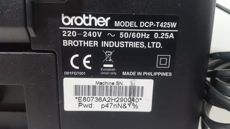 URZĄDZENIE WIELOFUNKCYJNE BROTHER DCP-T425W