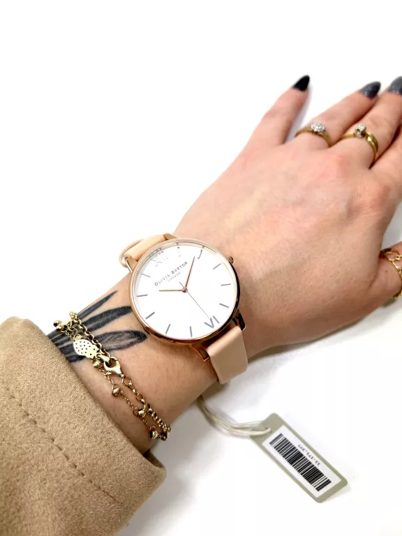 ZEGAREK DAMSKI OLIVIA BURTON WHITE DIAL BIG DIAL OB16BDW21 / Z METKĄ