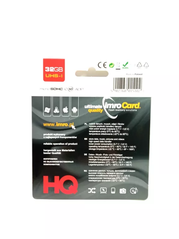 KARTA PAMIĘCI MICRO SD 32GB