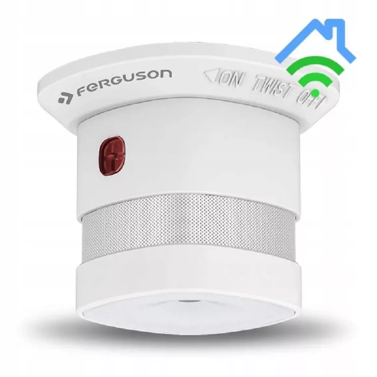 CZUJNIK DYMU CERTYFIKOWANY FERGUSON SMART HOME - BEZPIECZEŃSTWO I KONTROLA