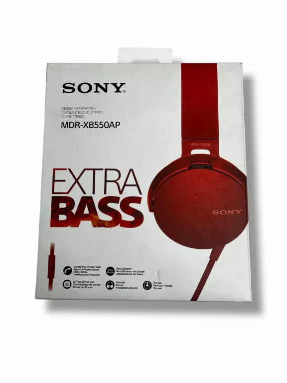 SŁUCHAWKI SONY MDR-XB550AP EXTRA BASS