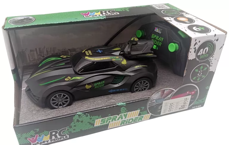 RADIO FUN SAMOCHÓD SPRAY RIDER ZDALNIE STEROWANY NA PILOT RC HAPPY PEOPLE