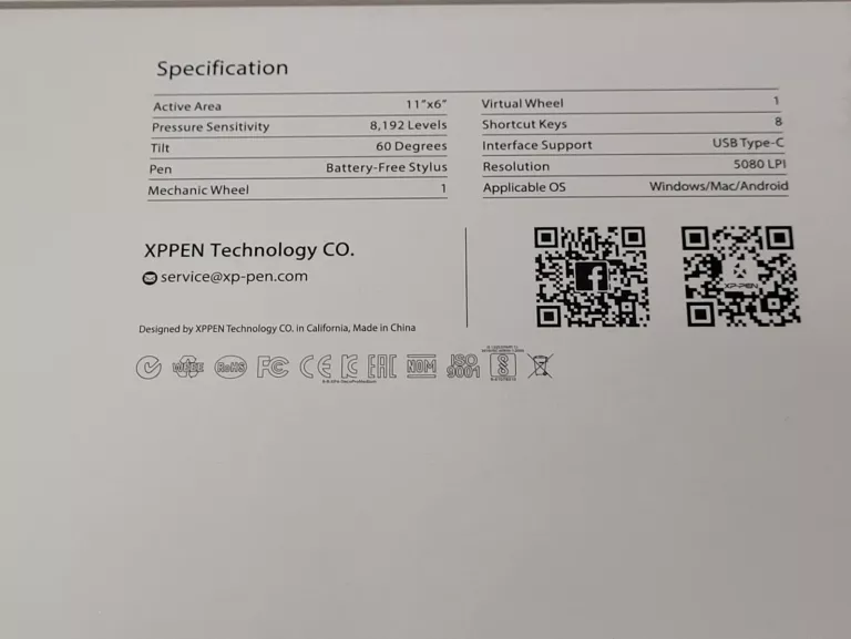 TABLET GRAFICZNY XP-PEN DECO PRO MEDIUM KOMPLET + PUD
