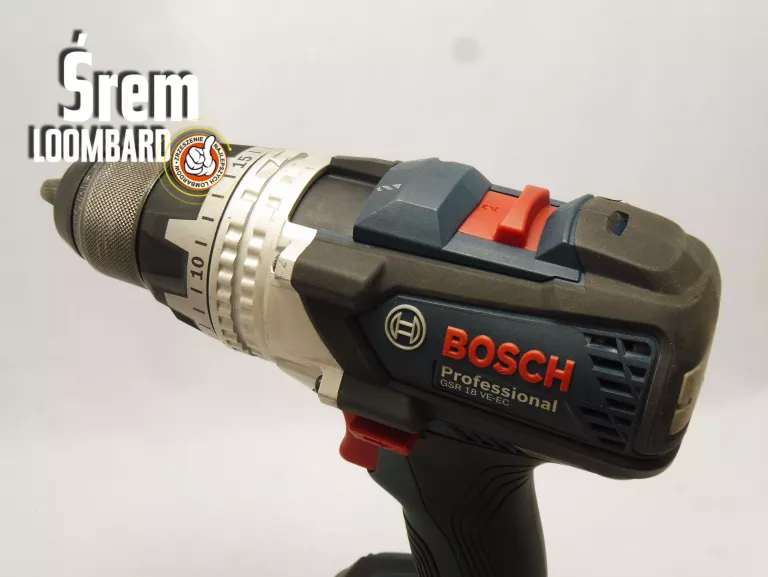 WKRĘTARKA BOSCH PROFESSIONAL GSR 18 VE-EC, 3 AKU, ŁAD, WALIZKA, BDB STAN!