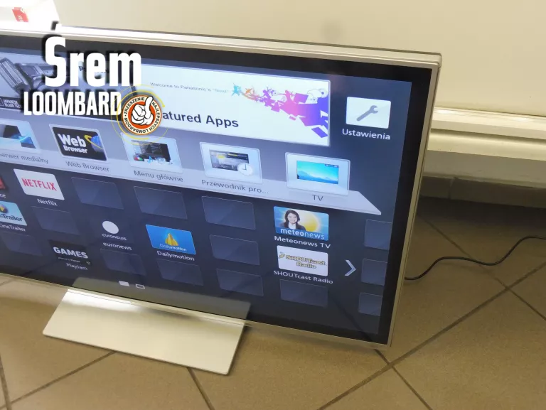 TELEWIZOR PANASONIC TX-L42E6E, PILOT, KABEL ZASILAJĄCY