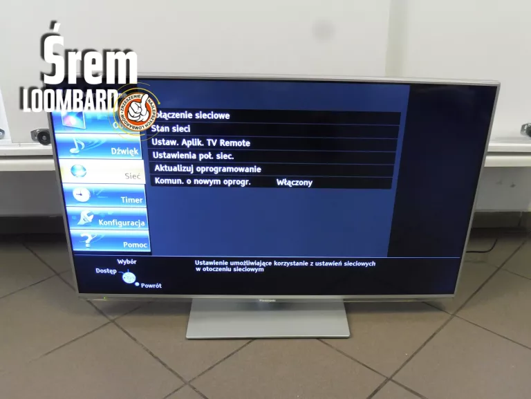 TELEWIZOR PANASONIC TX-L42E6E, PILOT, KABEL ZASILAJĄCY
