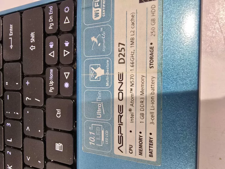 LAPTOP ACER ASPIRE ONE D257 TYLKO NA ŁADOWARCE