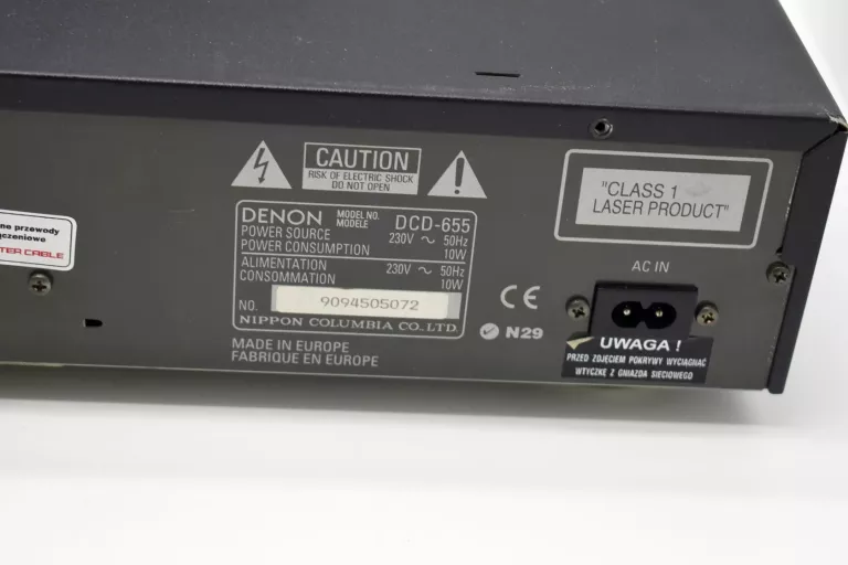 ODTWARZACZ CD DENON DCD-655 + PILOT