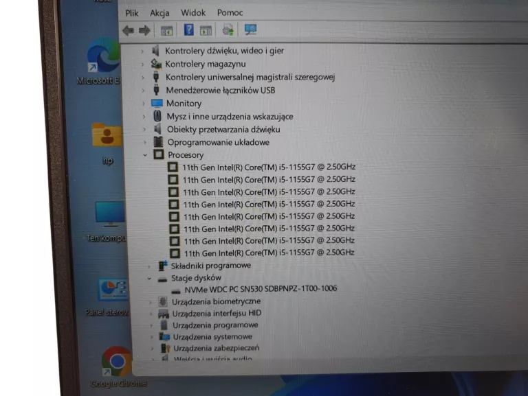 LAPTOP HP PAVILION 15-EG1152NW 15,6 " INTEL CORE I5 16 GB/1000 GB SREBRNY