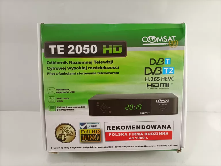 DEKODER TELEWIZJI NAZIEMNEJ DVBT2 COMSAT TE2050 HD
