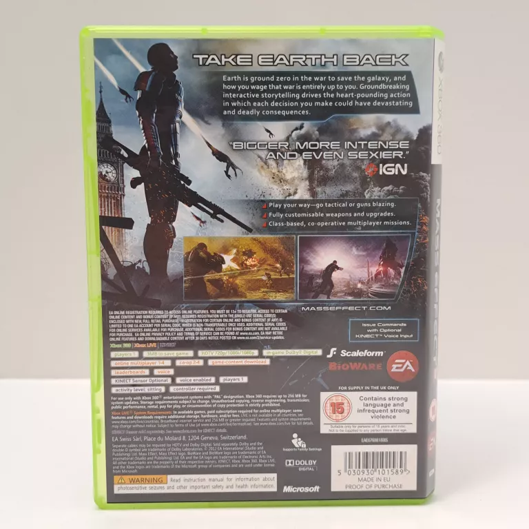 MASS EFFECT 3 XBOX 360