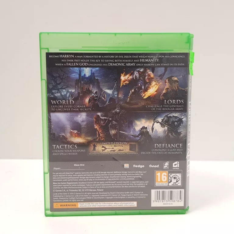 LORDS OF THE FALLEN XBOX ONE