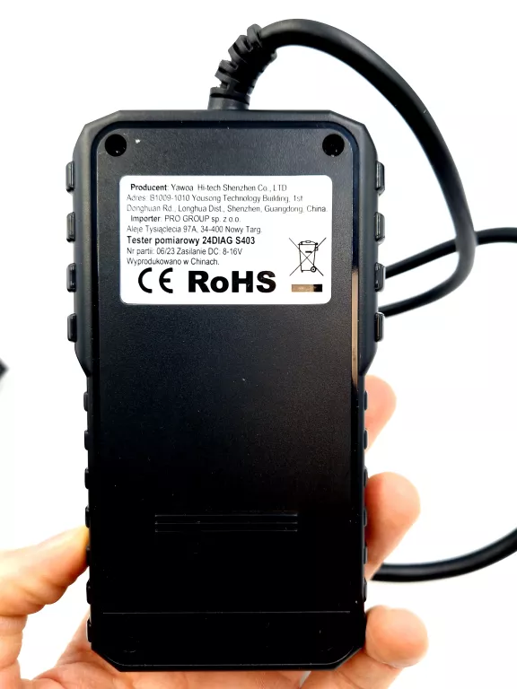 S403 KOMPUTER INTERFEJS DIAGNOSTYCZNY OBD2 IGŁA
