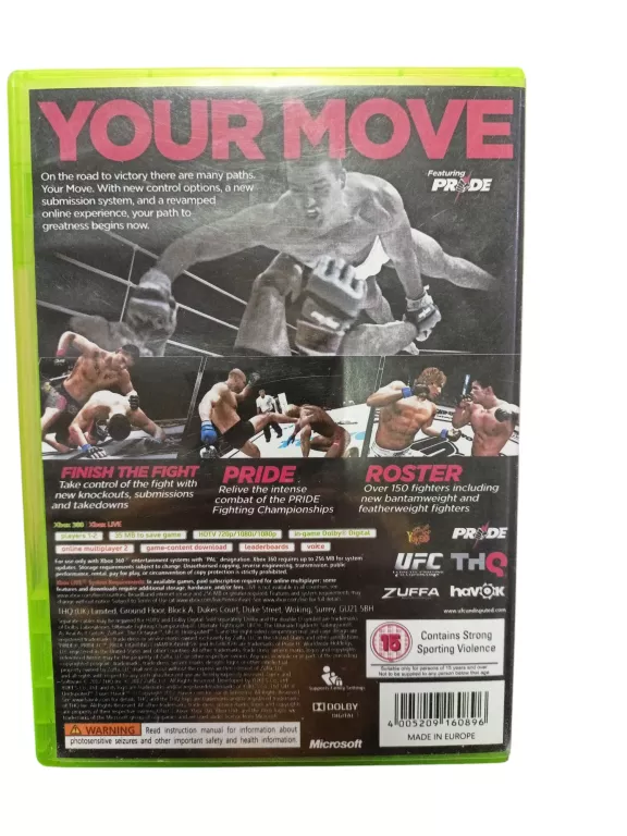 GRA NA XBOX 360 UFC UNDISPUTED 3