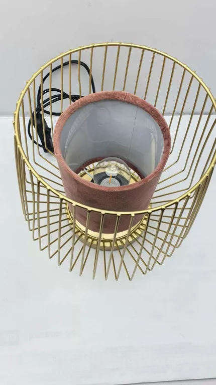 LAMPKA NOCKA MIRANDA BODZIO MEBLE KOLOR ZŁOTY E27 40 W